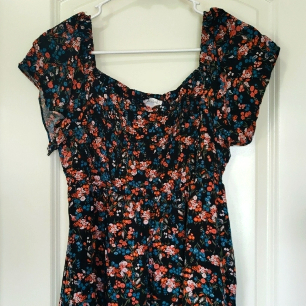 Motherhood maternity long floral dress